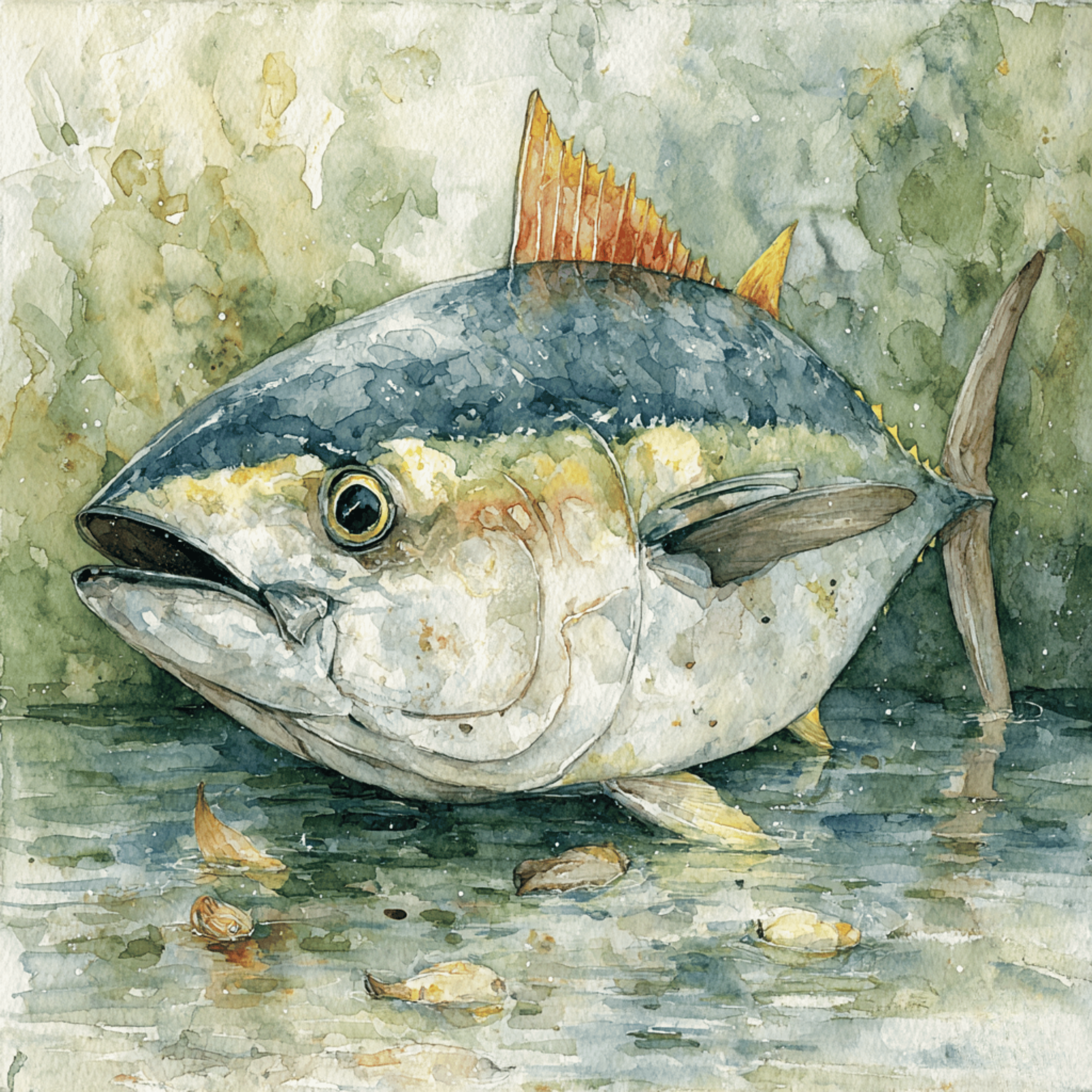 Watercolor Fish Clipart Bundle – DIY Wall Art & Sublimation PNGs