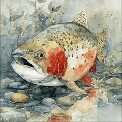 Watercolor Fish Clipart Bundle – DIY Wall Art & Sublimation PNGs