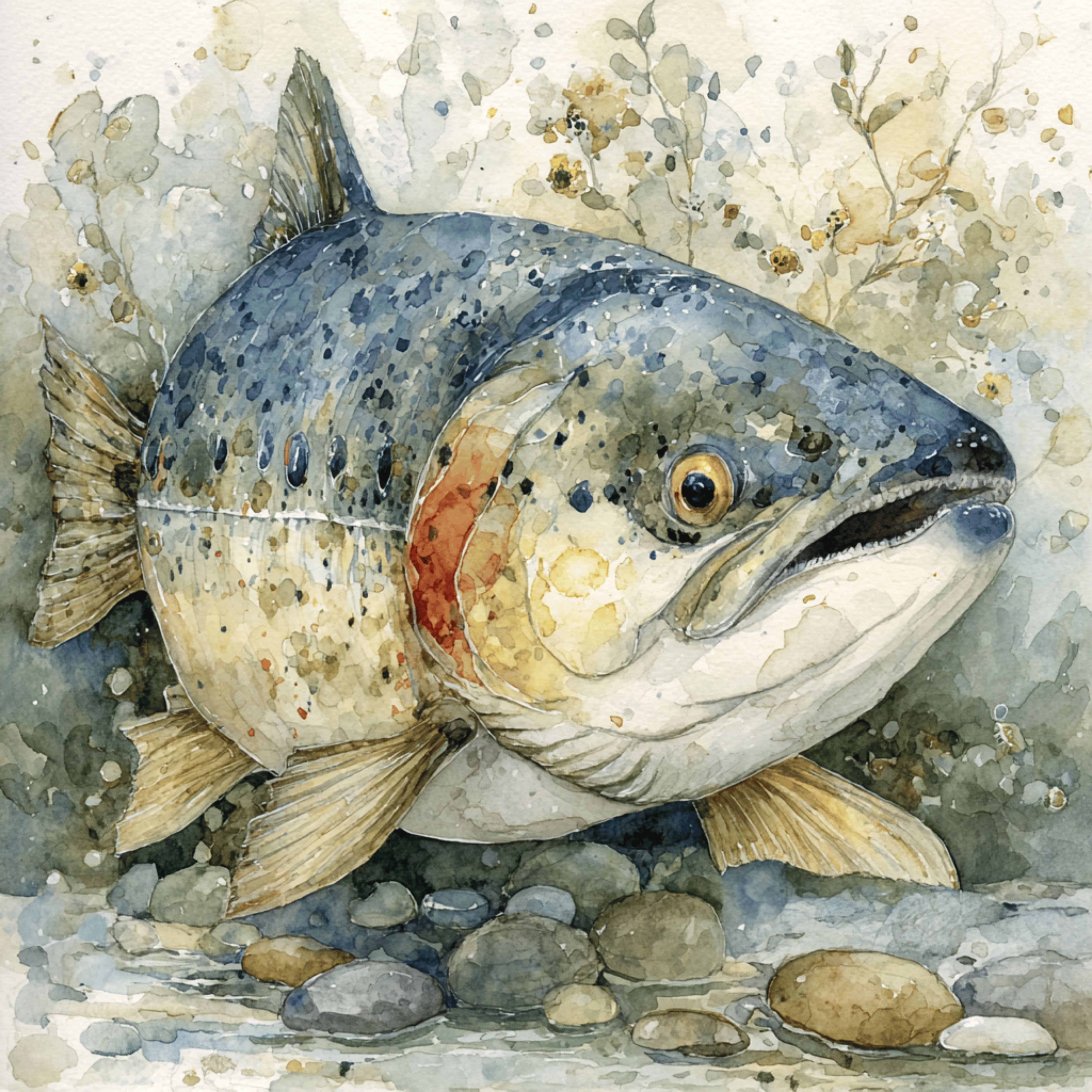 Watercolor Fish Clipart Bundle – DIY Wall Art & Sublimation PNGs