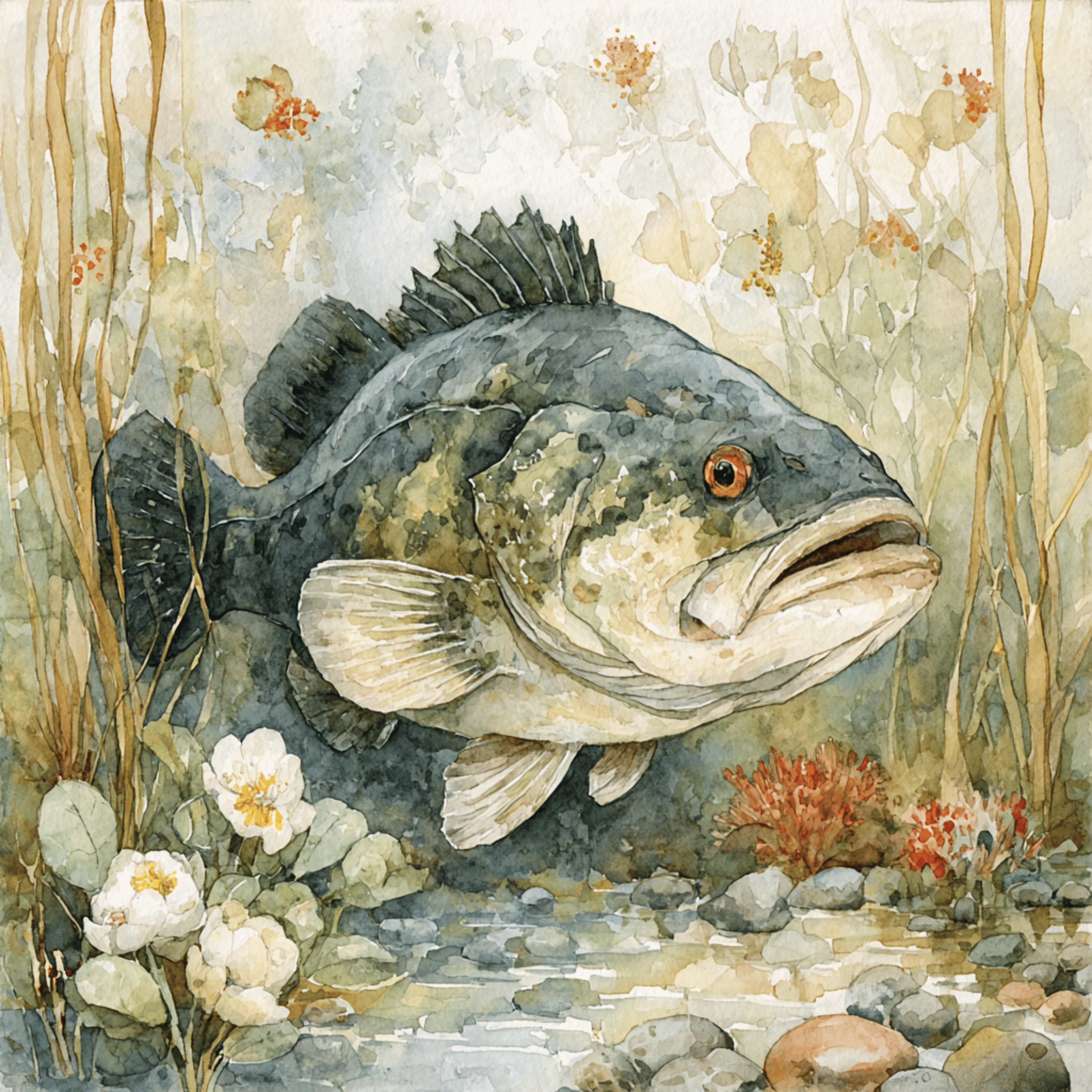 Watercolor Fish Clipart Bundle – DIY Wall Art & Sublimation PNGs