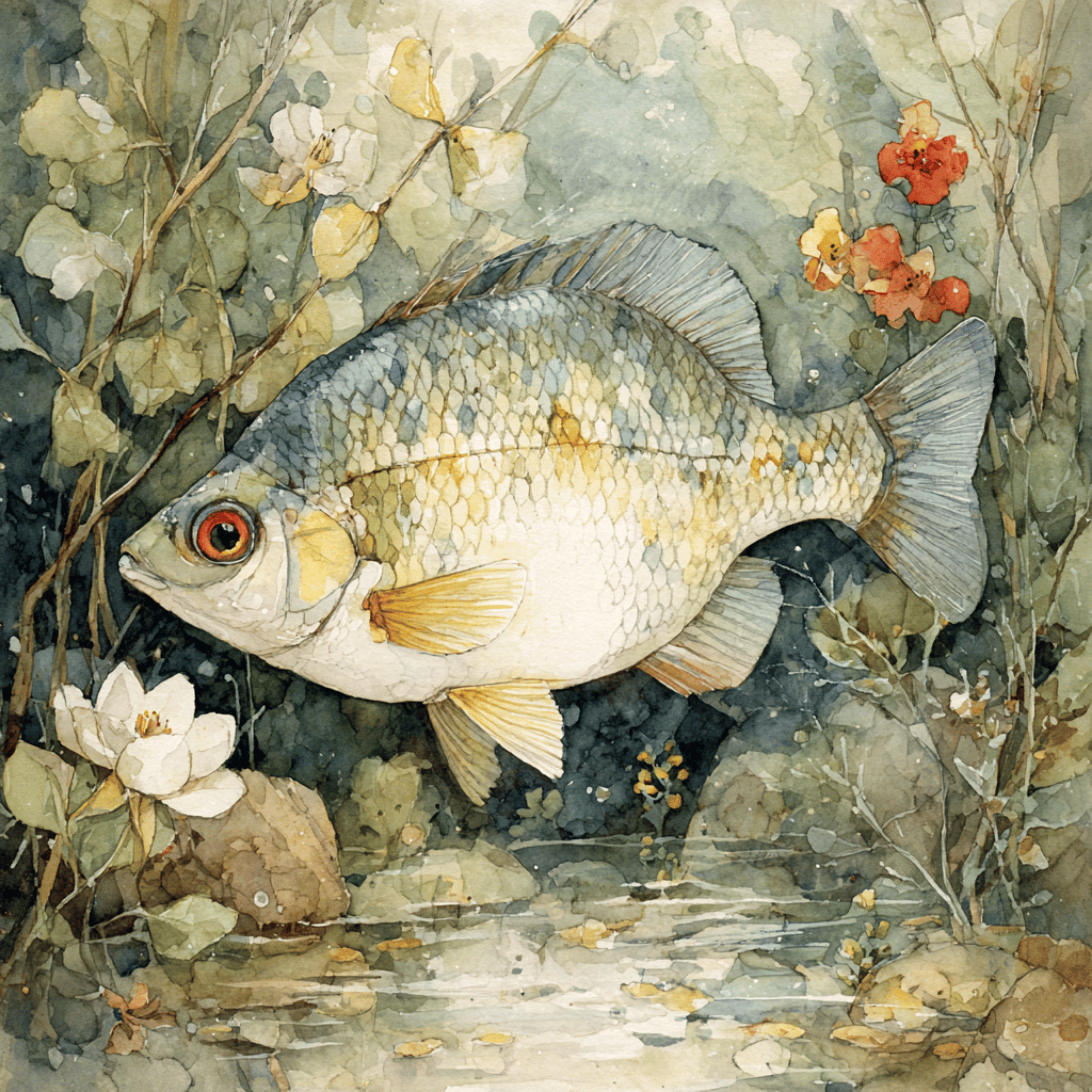 Watercolor Fish Clipart Bundle – DIY Wall Art & Sublimation PNGs