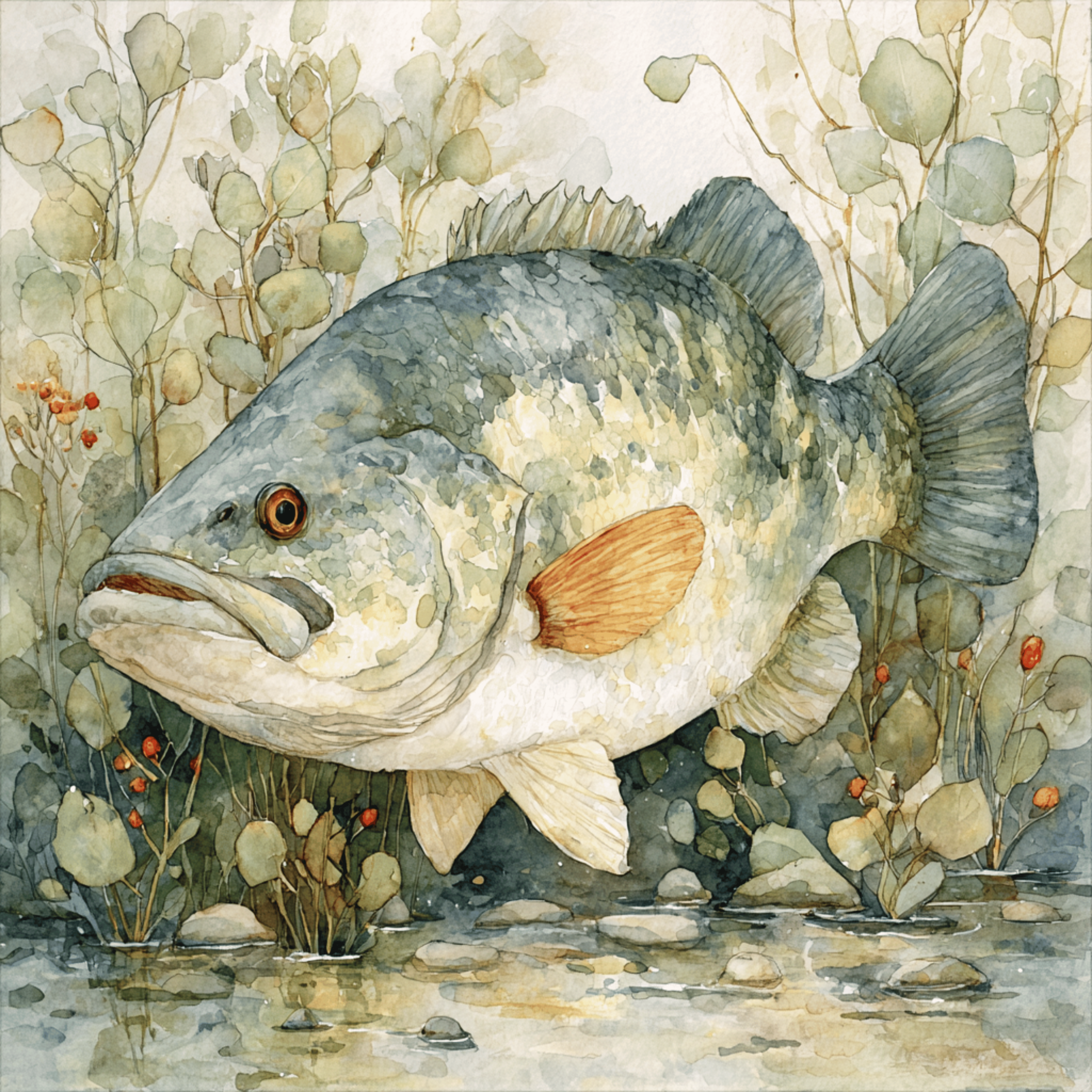 Watercolor Fish Clipart Bundle – DIY Wall Art & Sublimation PNGs