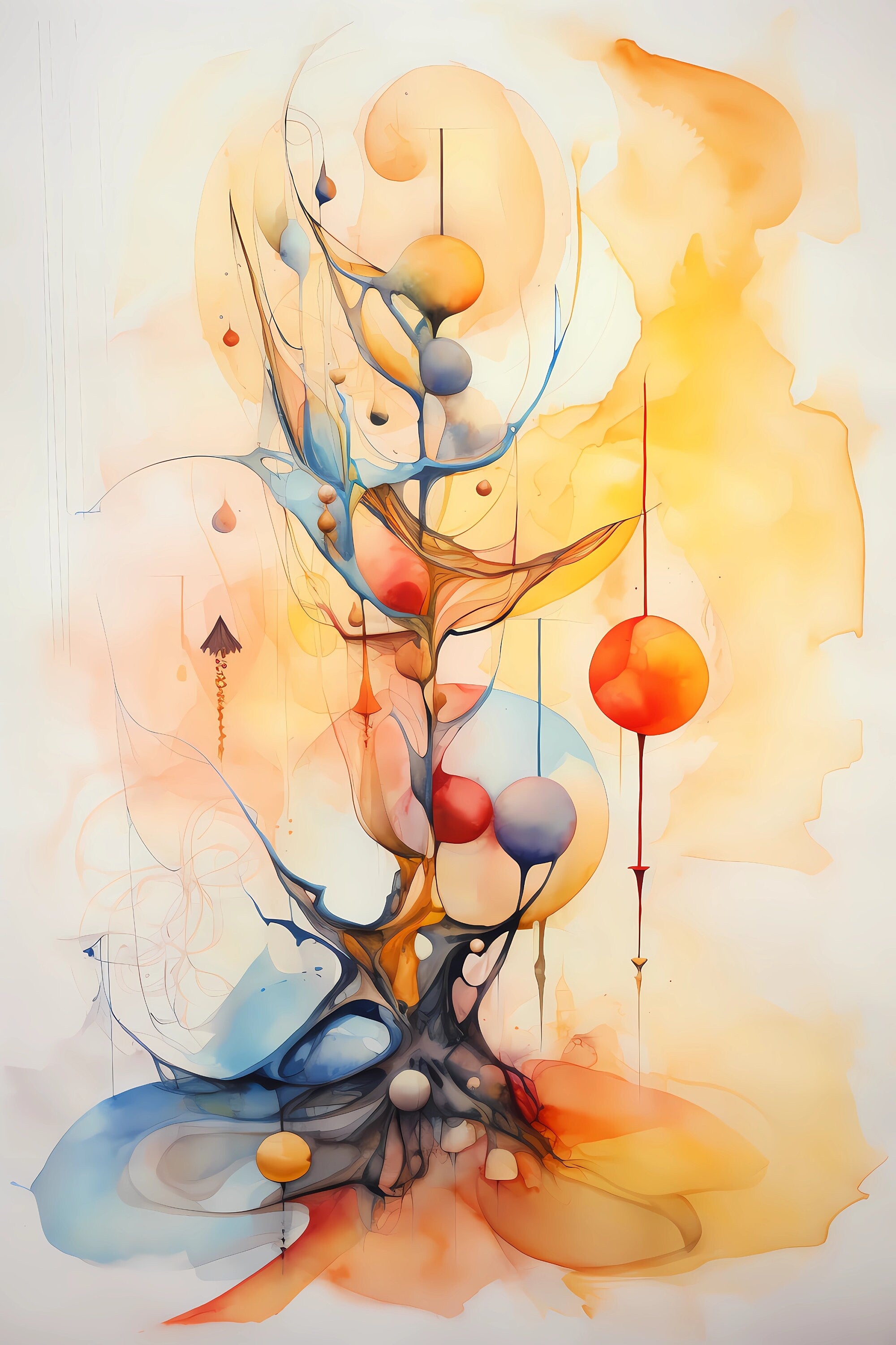 Abstract Art Modern Contemporary Primary Colours Digital Download Three Artwork Pieces Six Sizes