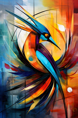 Digital Download Abstract Art Birds Macaw Bird of Paradise Kingfisher