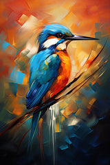 Digital Download Abstract Art Birds Macaw Bird of Paradise Kingfisher