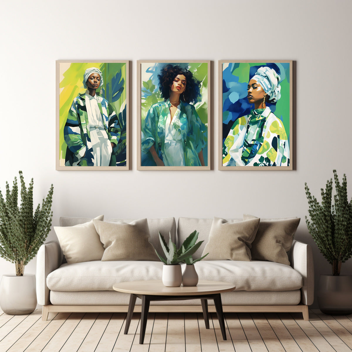 Digital Download Contemporary Artwork Black Female Woman Poster