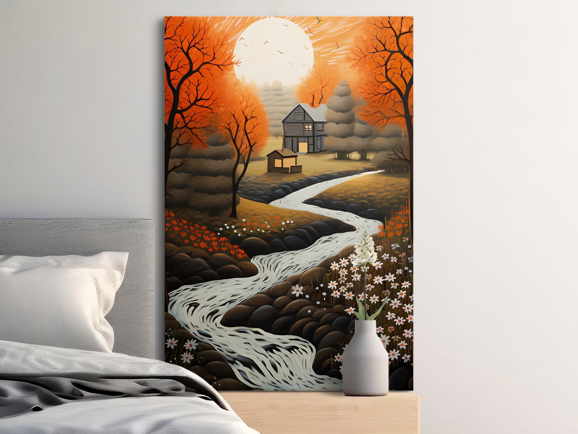 Digital Download Printable Art Scandinavian Folk Art 302 Wall Artwork Affordable Artwork Wall Decor Modern Art Contemporary Artwork