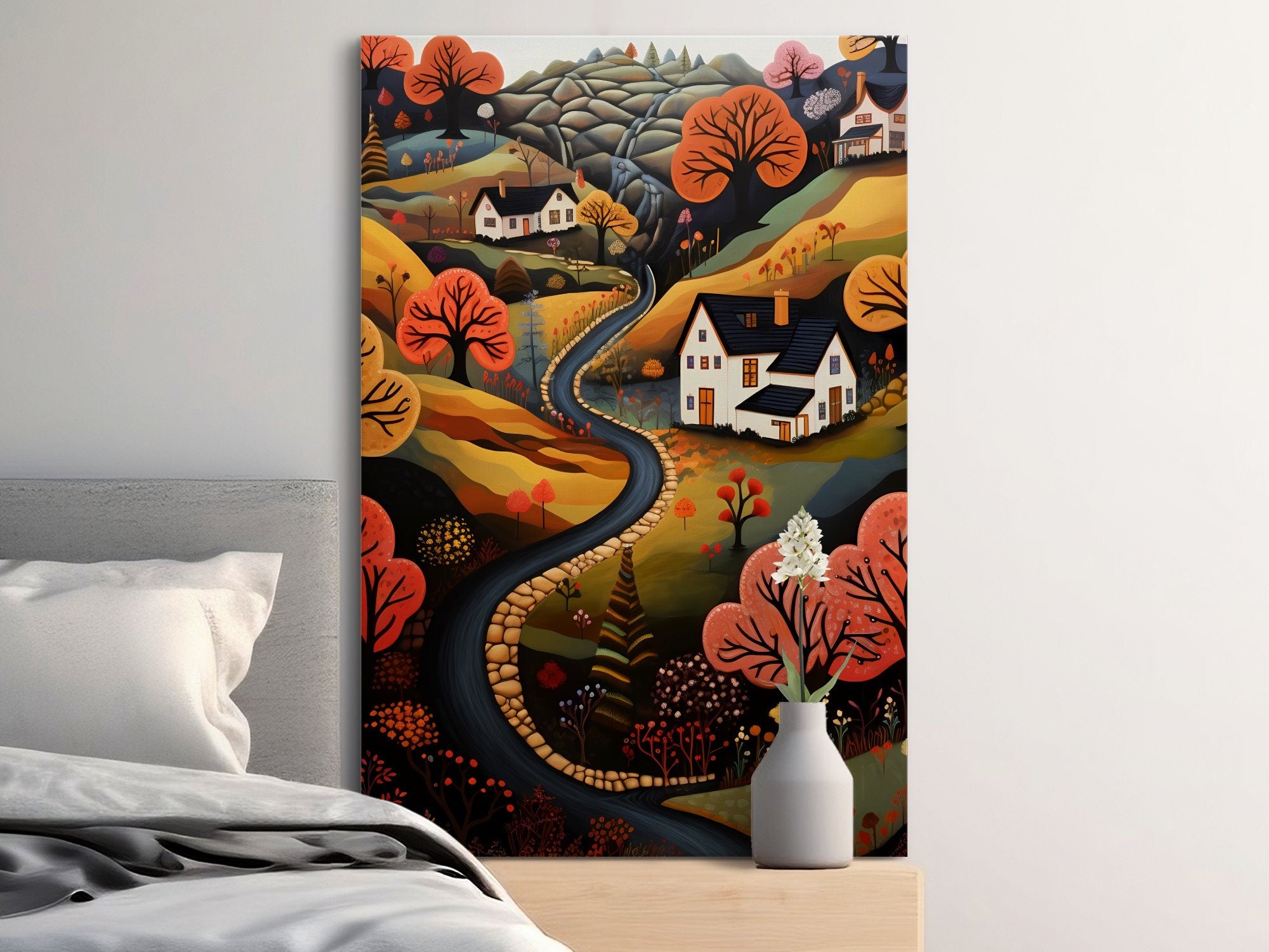 Digital Download Printable Art Scandinavian Folk Art 293 Wall Artwork Affordable Artwork Wall Decor Modern Art Contemporary Artwork