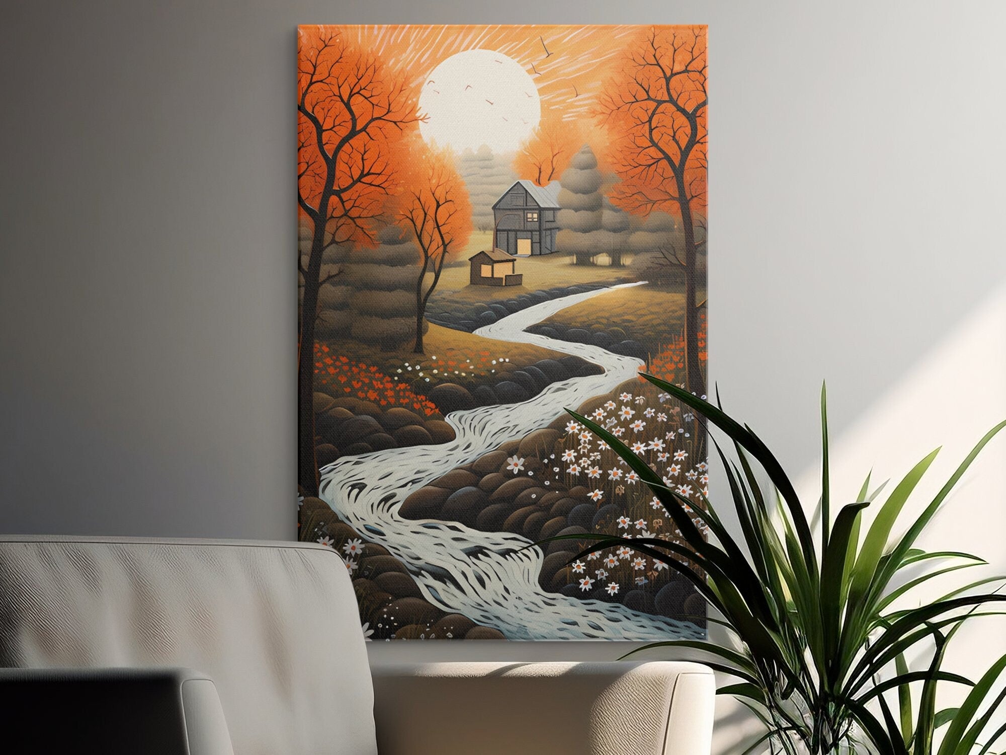 Digital Download Printable Art Scandinavian Folk Art 302 Wall Artwork Affordable Artwork Wall Decor Modern Art Contemporary Artwork