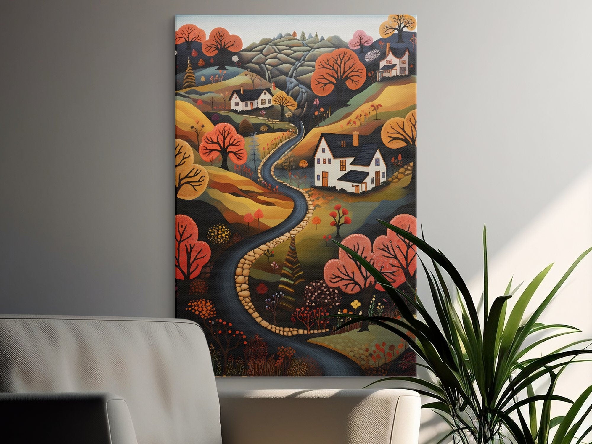 Digital Download Printable Art Scandinavian Folk Art 293 Wall Artwork Affordable Artwork Wall Decor Modern Art Contemporary Artwork