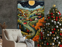 Digital Download Printable Art Scandinavian Folk Art 298 Wall Artwork Affordable Artwork Wall Decor Modern Art Contemporary Artwork