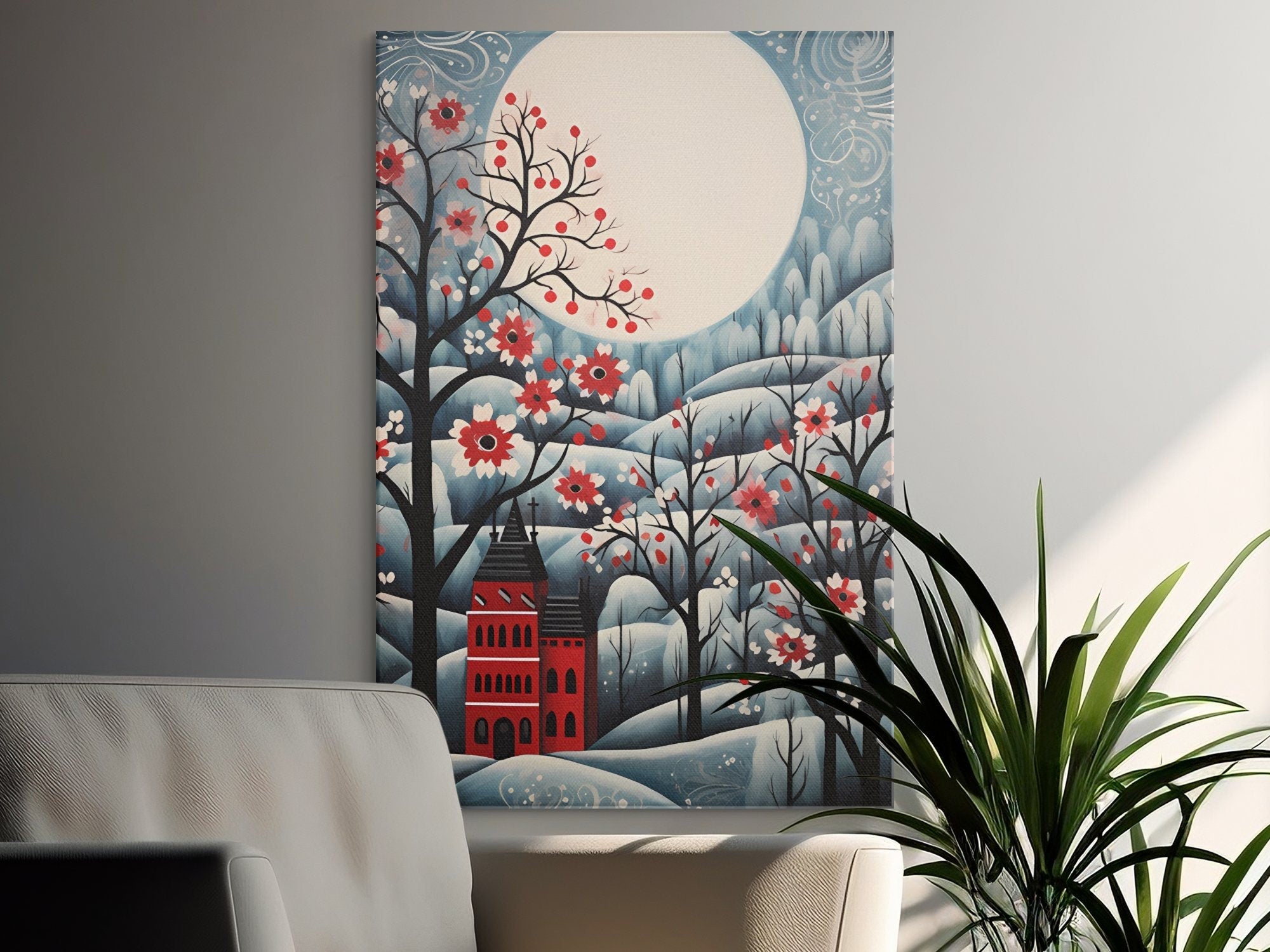 Digital Download Printable Art Scandinavian Folk Art 301 Wall Artwork Affordable Artwork Wall Decor Modern Art Contemporary Artwork