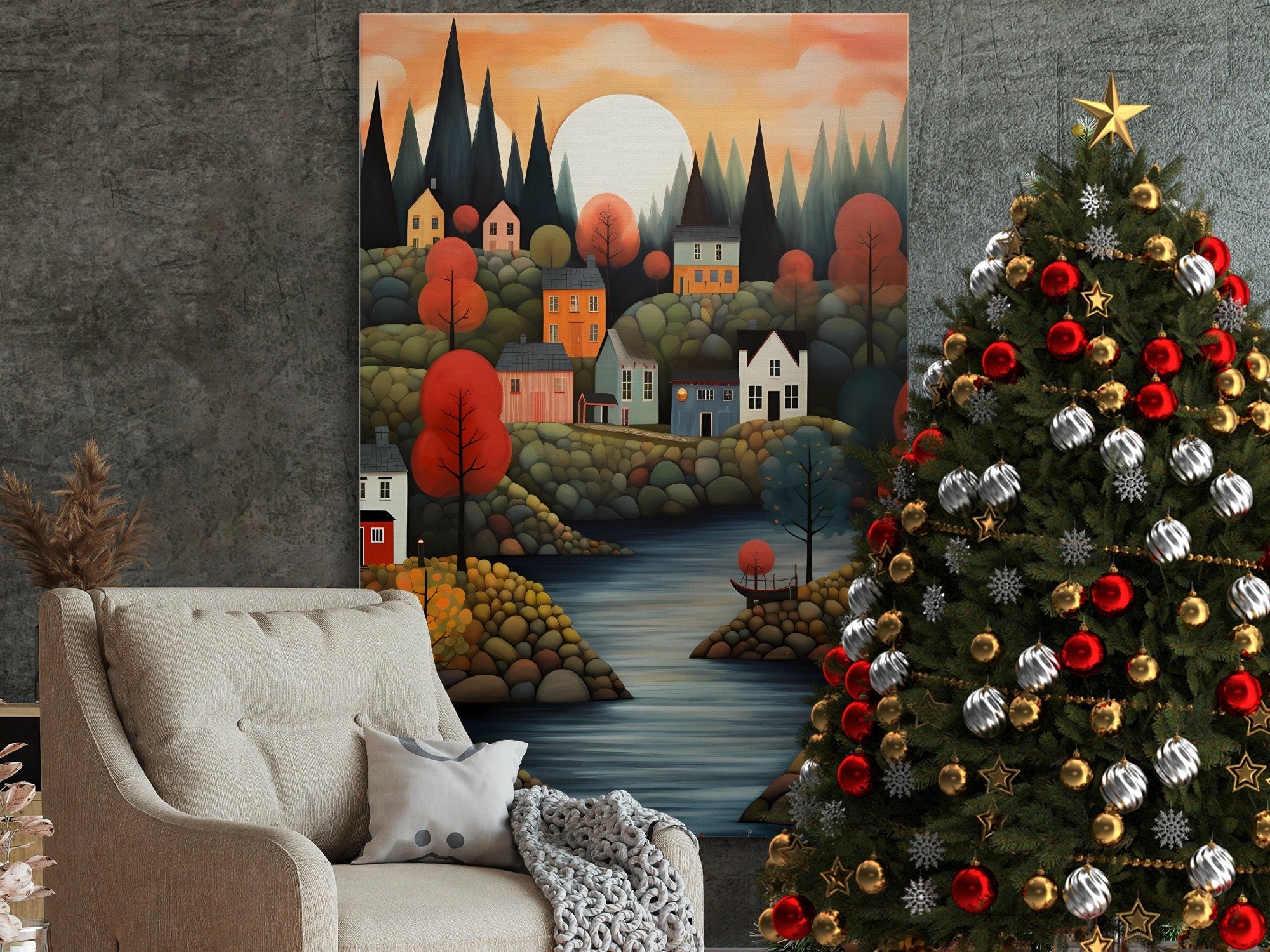 Digital Download Printable Art Scandinavian Folk Art 289 Wall Artwork Affordable Artwork Wall Decor Modern Art Contemporary Artwork