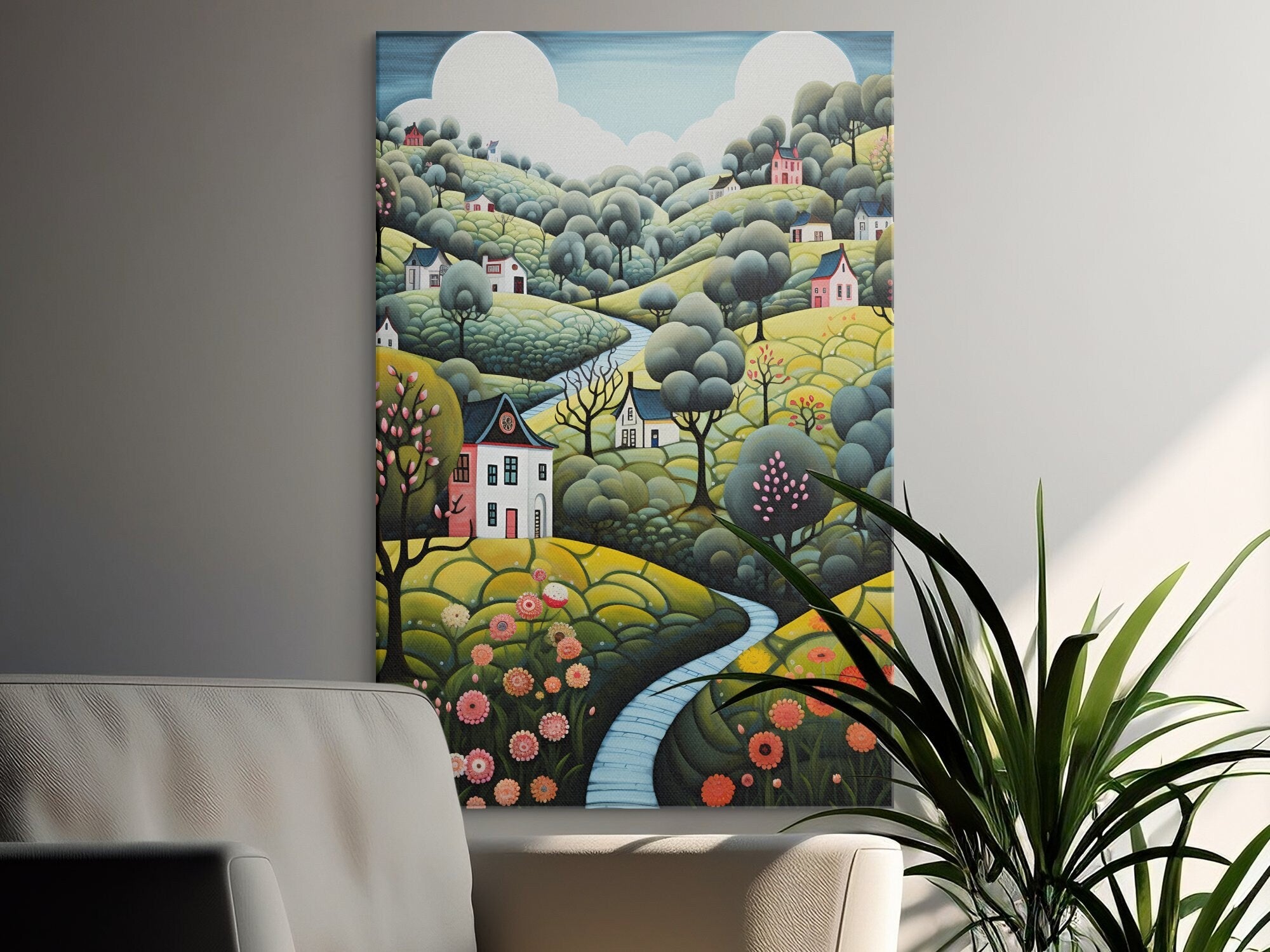 Digital Download Printable Art Scandinavian Folk Art 297 Wall Artwork Affordable Artwork Wall Decor Modern Art Contemporary Artwork