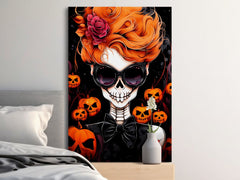 Halloween Messy Hair Bun Mom Digital Instant Printable Affordable Download Wall Art Home Decor 1507745