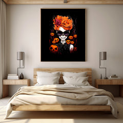 Halloween Messy Hair Bun Mom Digital Instant Printable Affordable Download Wall Art Home Decor 1507745