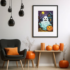Halloween Ghost Children Digital Download Instant Printable Affordable Wall Art Home Decor 1507758