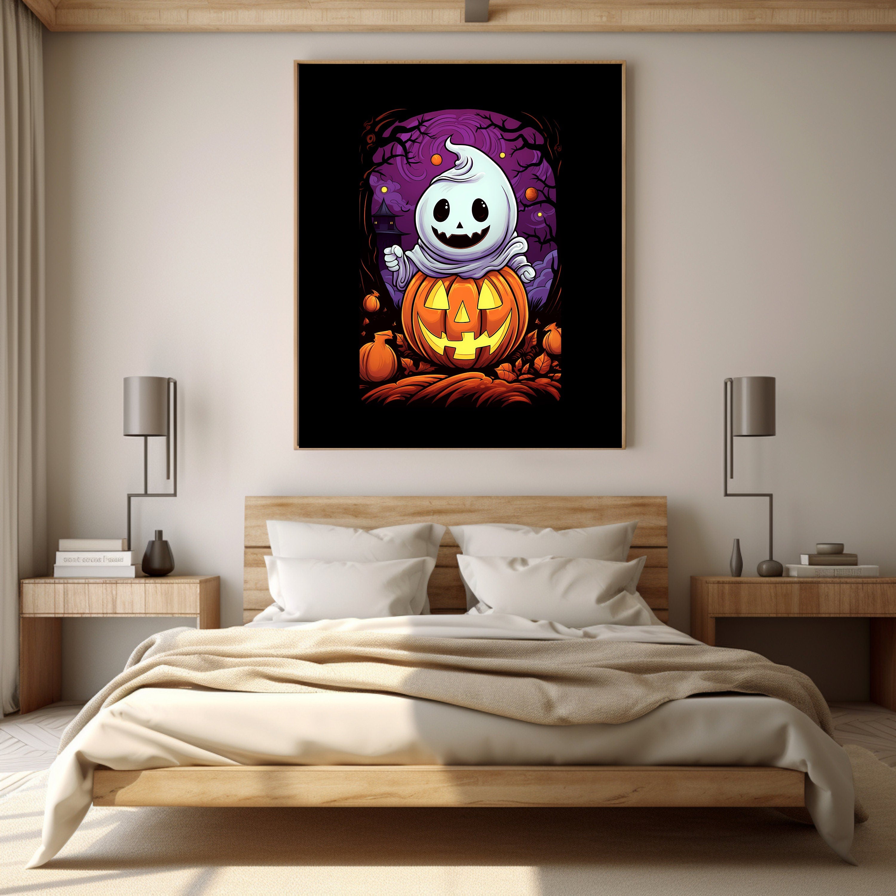 Halloween Ghost Children Digital Download Instant Printable Affordable Wall Art Home Decor 1507756