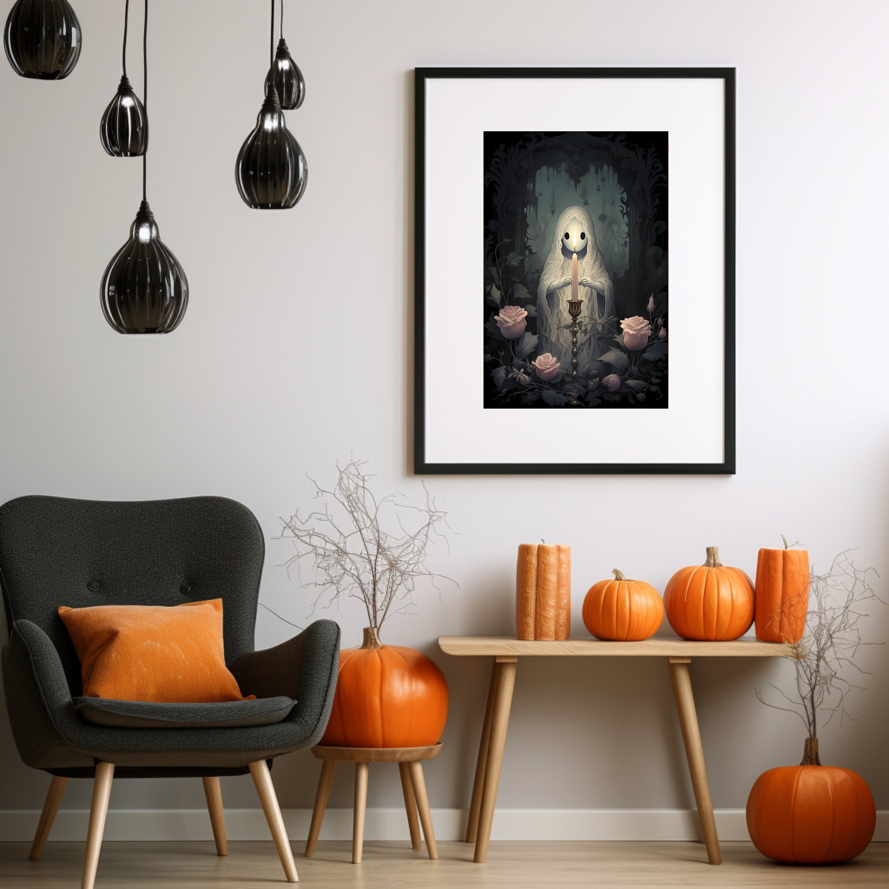 Halloween Ghost Digital Download Instant Printable Affordable Halloween Themed Wall Art Home Decor 1507782