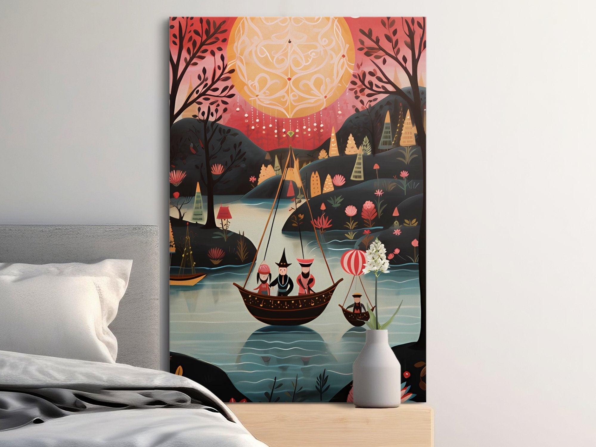 Digital Download Printable Art Scandinavian Folk Art 305 Wall Artwork Affordable Artwork Wall Decor Modern Art Contemporary Artwork