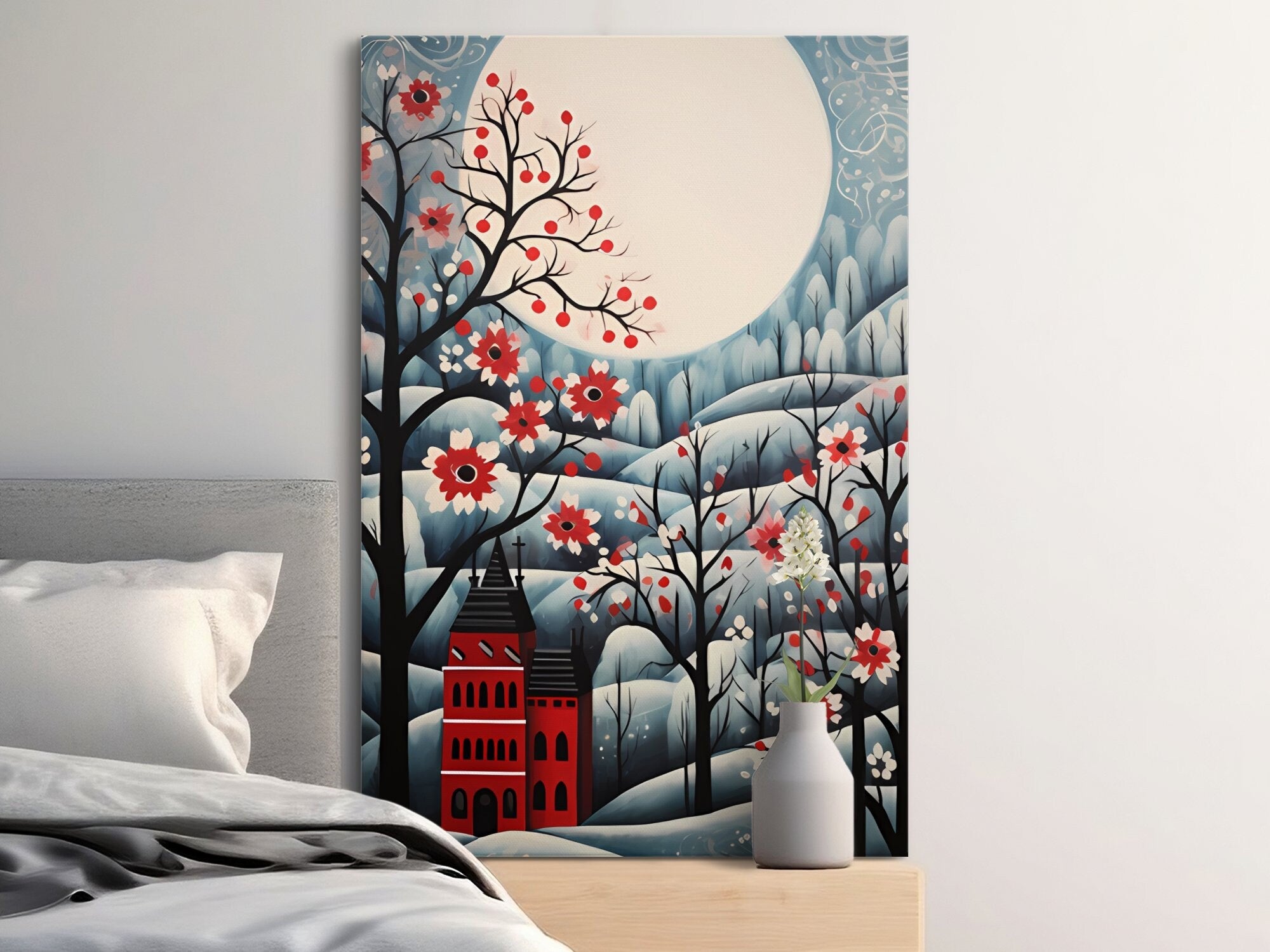 Digital Download Printable Art Scandinavian Folk Art 301 Wall Artwork Affordable Artwork Wall Decor Modern Art Contemporary Artwork