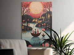 Digital Download Printable Art Scandinavian Folk Art 305 Wall Artwork Affordable Artwork Wall Decor Modern Art Contemporary Artwork