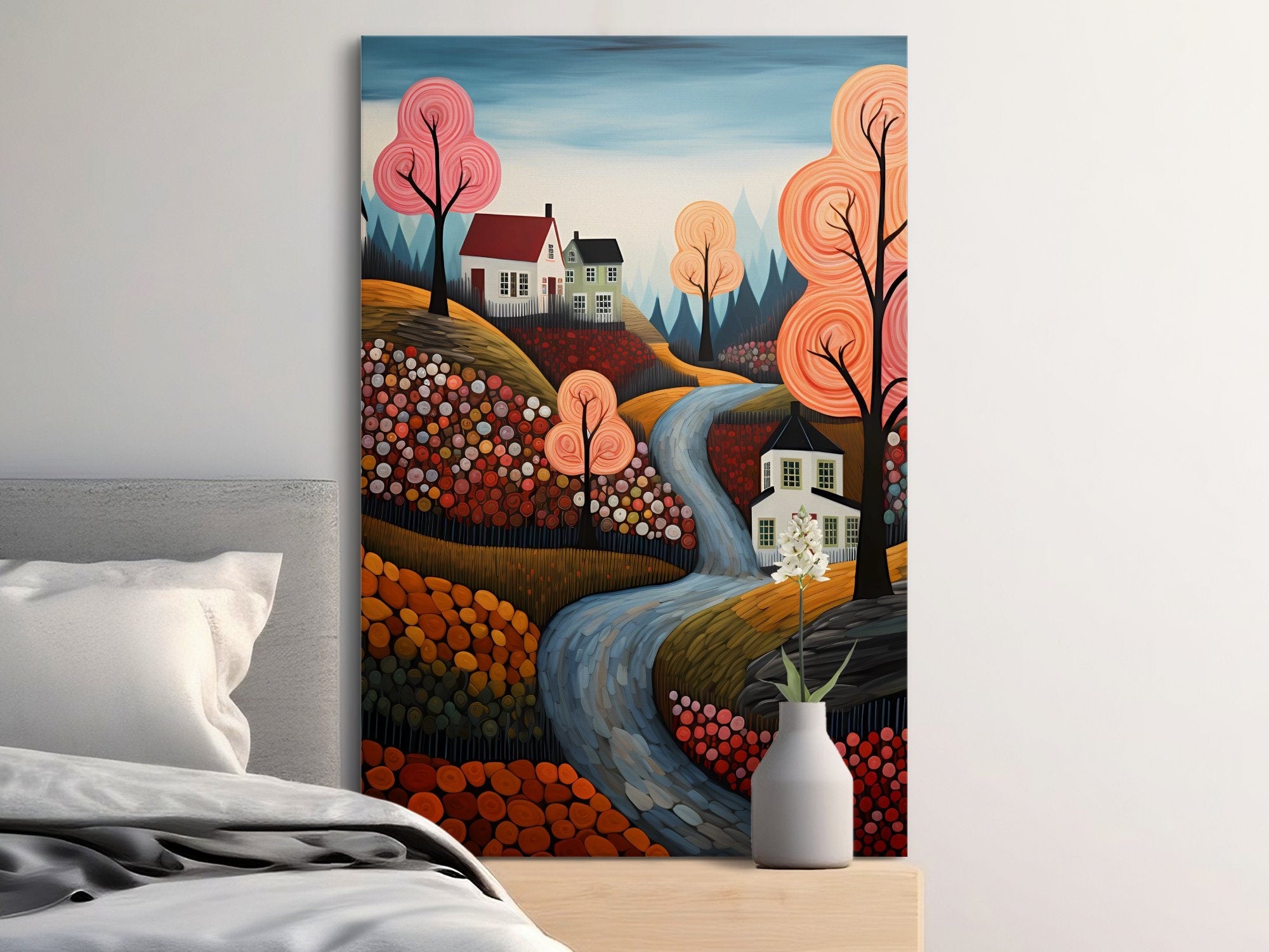 Digital Download Printable Art Scandinavian Folk Art 292 Wall Artwork Affordable Artwork Wall Decor Modern Art Contemporary Artwork