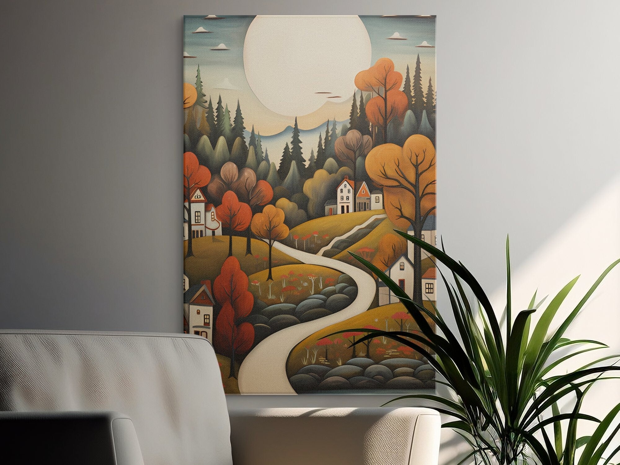 Digital Download Printable Art Scandinavian Folk Art 283 Wall Artwork Affordable Artwork Wall Decor Modern Art Contemporary Artwork