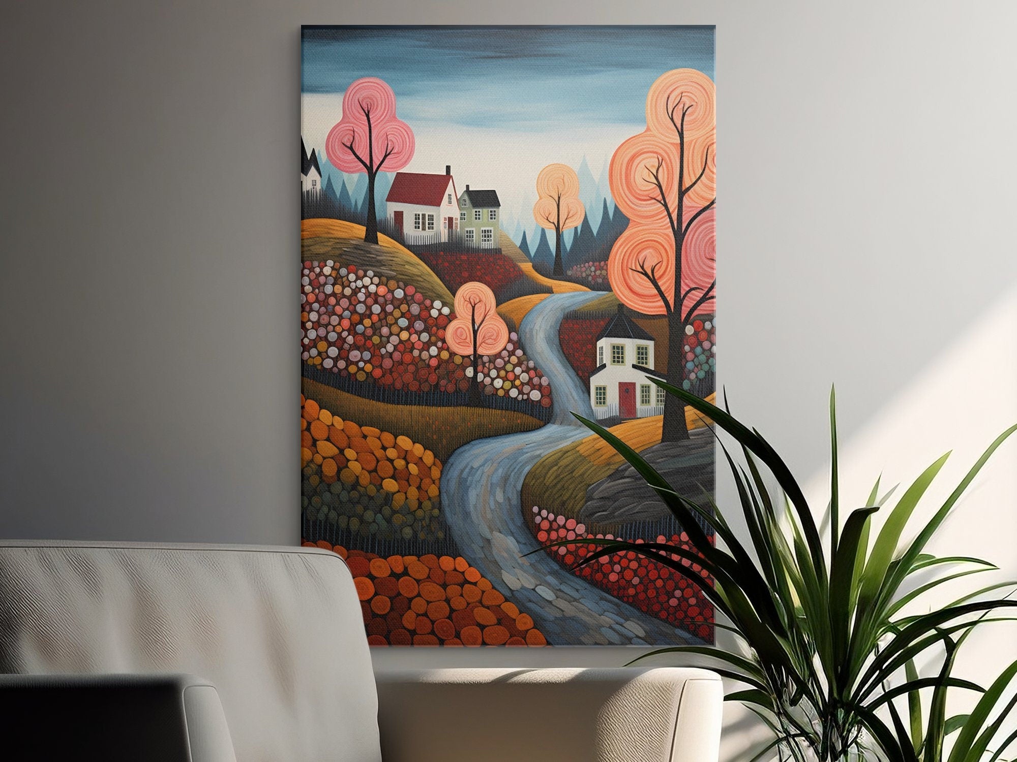 Digital Download Printable Art Scandinavian Folk Art 292 Wall Artwork Affordable Artwork Wall Decor Modern Art Contemporary Artwork