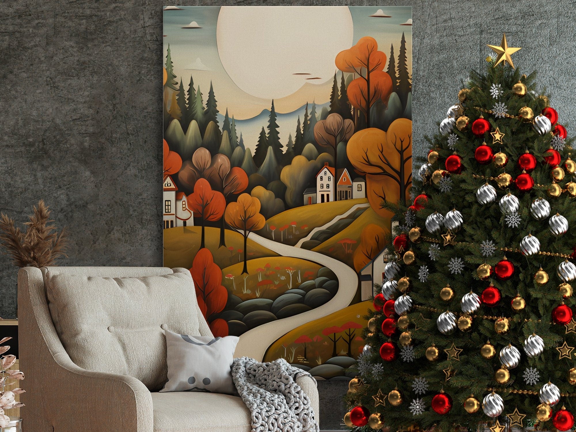 Digital Download Printable Art Scandinavian Folk Art 283 Wall Artwork Affordable Artwork Wall Decor Modern Art Contemporary Artwork