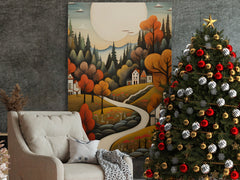 Digital Download Printable Art Scandinavian Folk Art 283 Wall Artwork Affordable Artwork Wall Decor Modern Art Contemporary Artwork