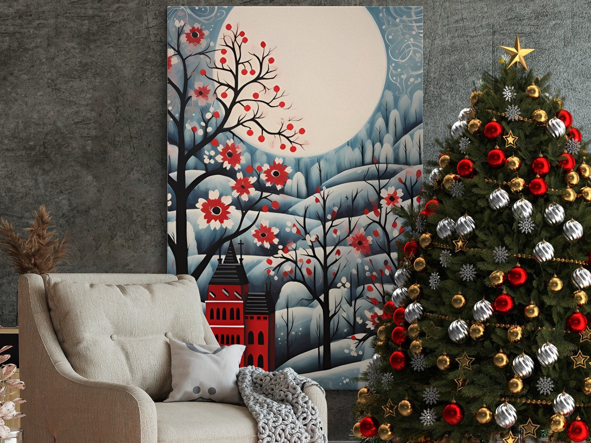 Digital Download Printable Art Scandinavian Folk Art 301 Wall Artwork Affordable Artwork Wall Decor Modern Art Contemporary Artwork