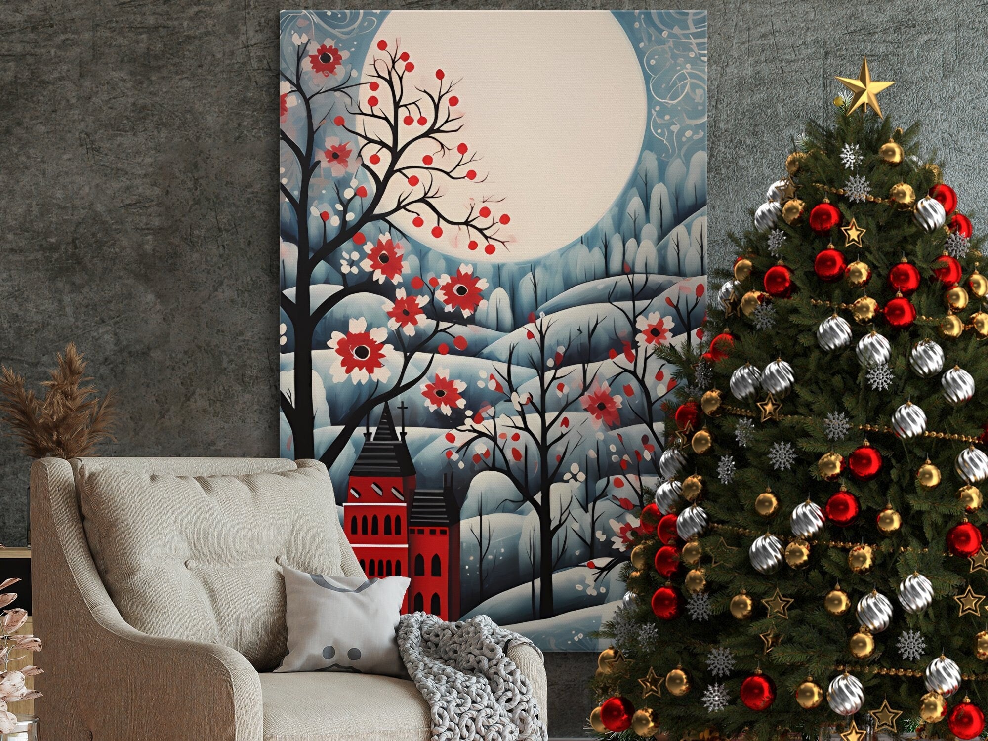 Digital Download Printable Art Scandinavian Folk Art 301 Wall Artwork Affordable Artwork Wall Decor Modern Art Contemporary Artwork