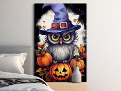 Halloween Owl Digital Download Instant Affordable Printable Halloween Themed Wall Art Home Decor 1507815
