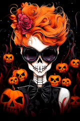 Halloween Messy Hair Bun Mom Digital Instant Printable Affordable Download Wall Art Home Decor 1507745