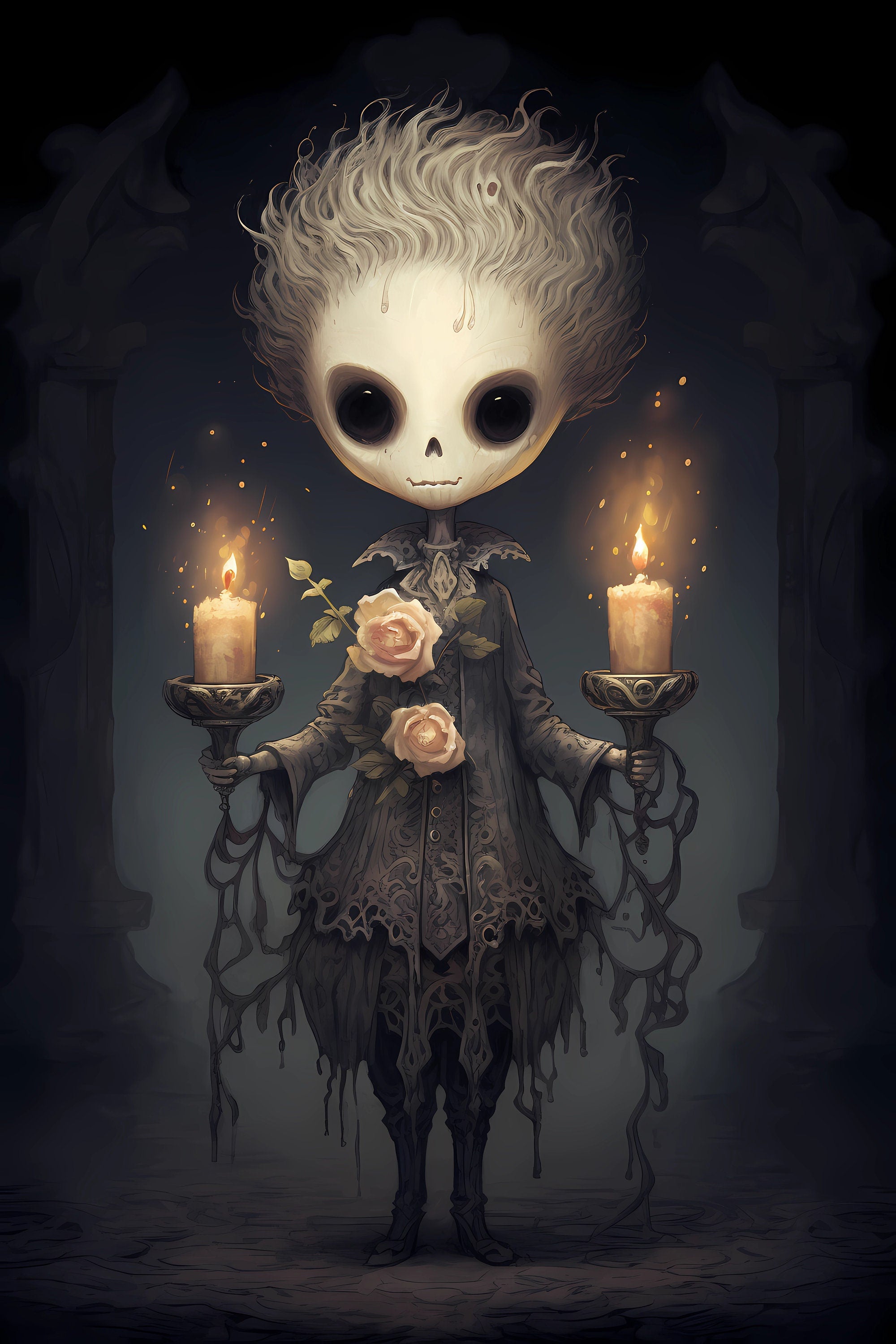 Halloween Ghost Digital Instant Download Printable Affordable Wall Art Home Decor 1507764