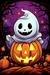 Halloween Ghost Children Digital Download Instant Printable Affordable Wall Art Home Decor 1507756