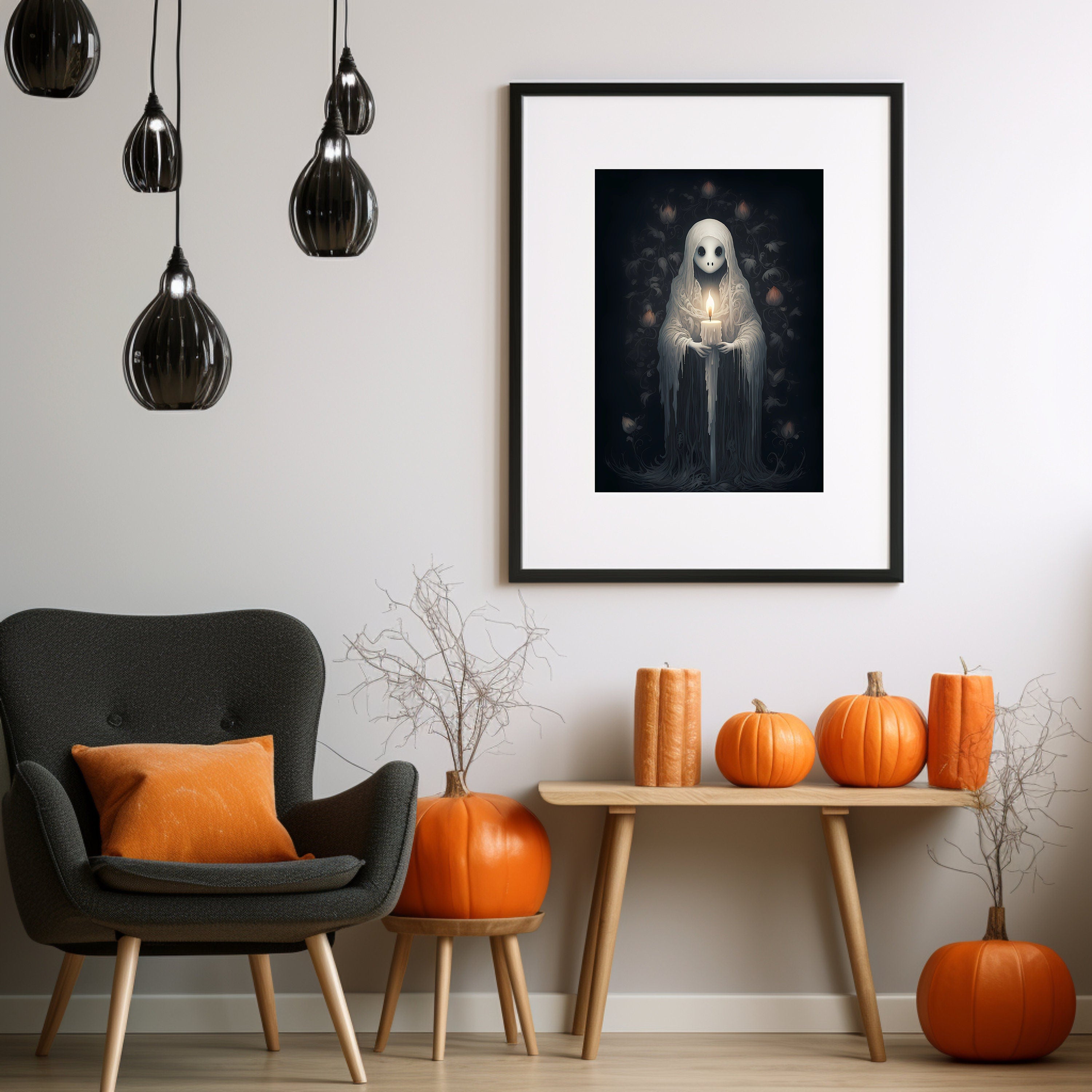 Halloween Ghost Digital Download Instant Printable Affordable Halloween Themed Wall Art Home Decor 1507776