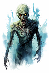 Halloween Zombie Digital Download Instant Printable Affordable Halloween Themed Wall Art Home Decor 1507786