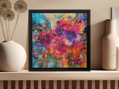 Digital Download Printable Affordable Wall Artwork Beautiful Exotic Watercolour Alcohol Ink Floral Botanical Prints Modern Boho Wall Decor