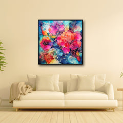 Digital Download Printable Affordable Wall Artwork Beautiful Fantasy Floral Watercolour Alcohol Ink Botanical Prints Modern Boho Wall Decor