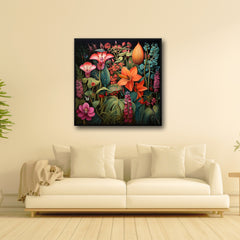 Digital Download Printable Affordable Wall Artwork Beautiful Female Woman with Exotic Floral Botanical Prints Modern Art Boho Wall Decor