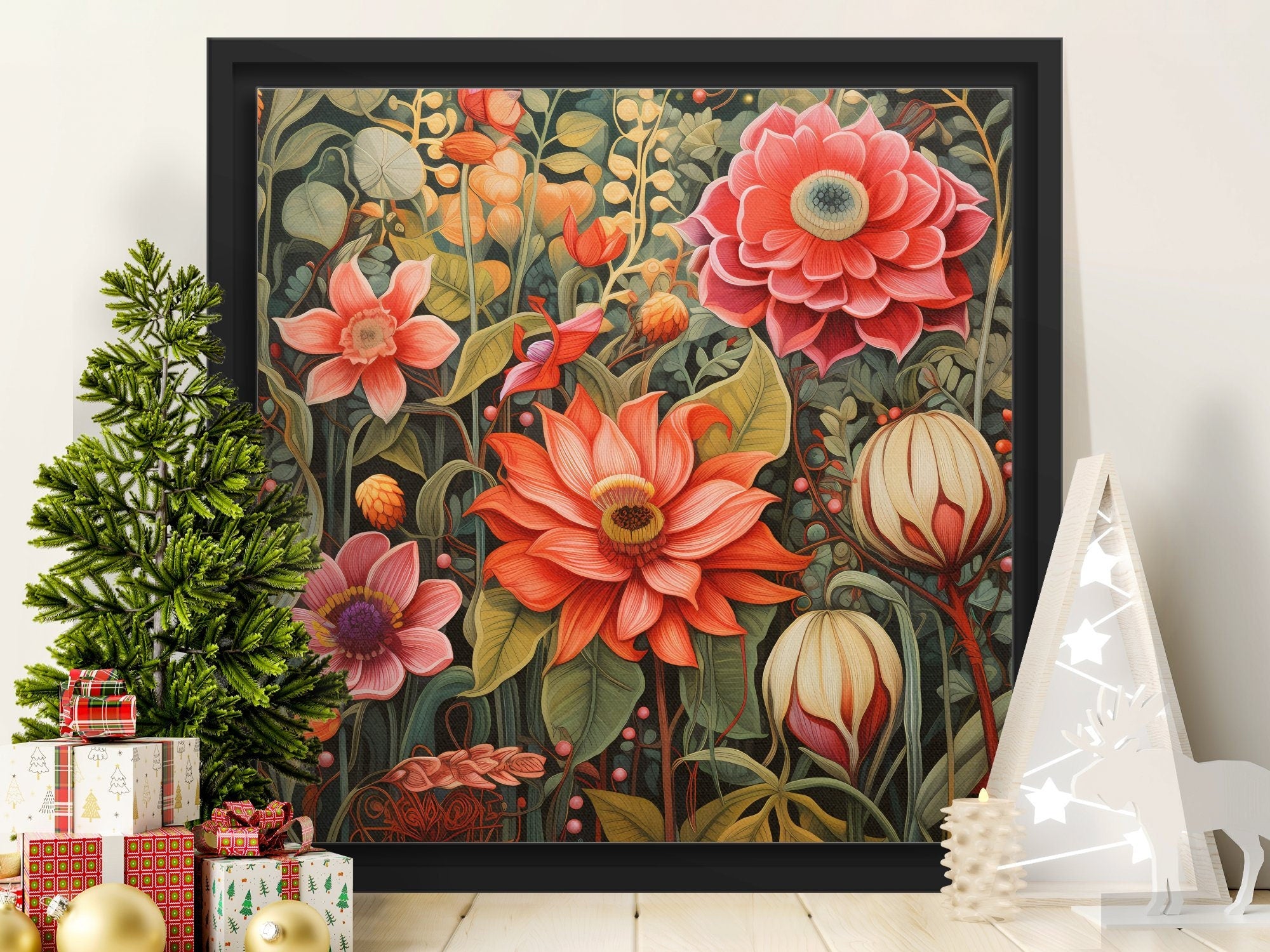 Digital Download Printable Affordable Wall Artwork Beautiful Exotic Fantasy Floral Botanical Prints Modern Art Boho Wall Decor