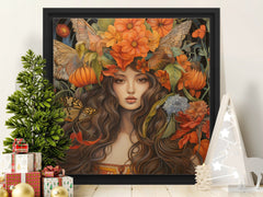 Digital Download Printable Affordable Wall Artwork Beautiful Female Woman Exotic Fantasy  Floral Botanical Prints Modern Art Boho Wall Decor