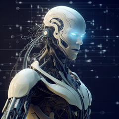 Instant Digital Download Printable Affordable Artwork Cyborg Robot Cyberpunk Science Fiction Sci-fi Futuristic Android Fantasy Print Poster