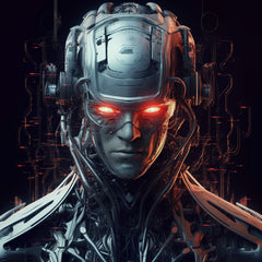 Instant Digital Download Printable Affordable Artwork Cyborg Robot Cyberpunk Science Fiction Sci-fi Futuristic Android Fantasy Print Poster