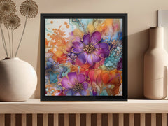 Digital Download Printable Affordable Wall Artwork Beautiful Exotic Fantasy Watercolour Ink Floral Botanical Prints Modern Boho Wall Decor