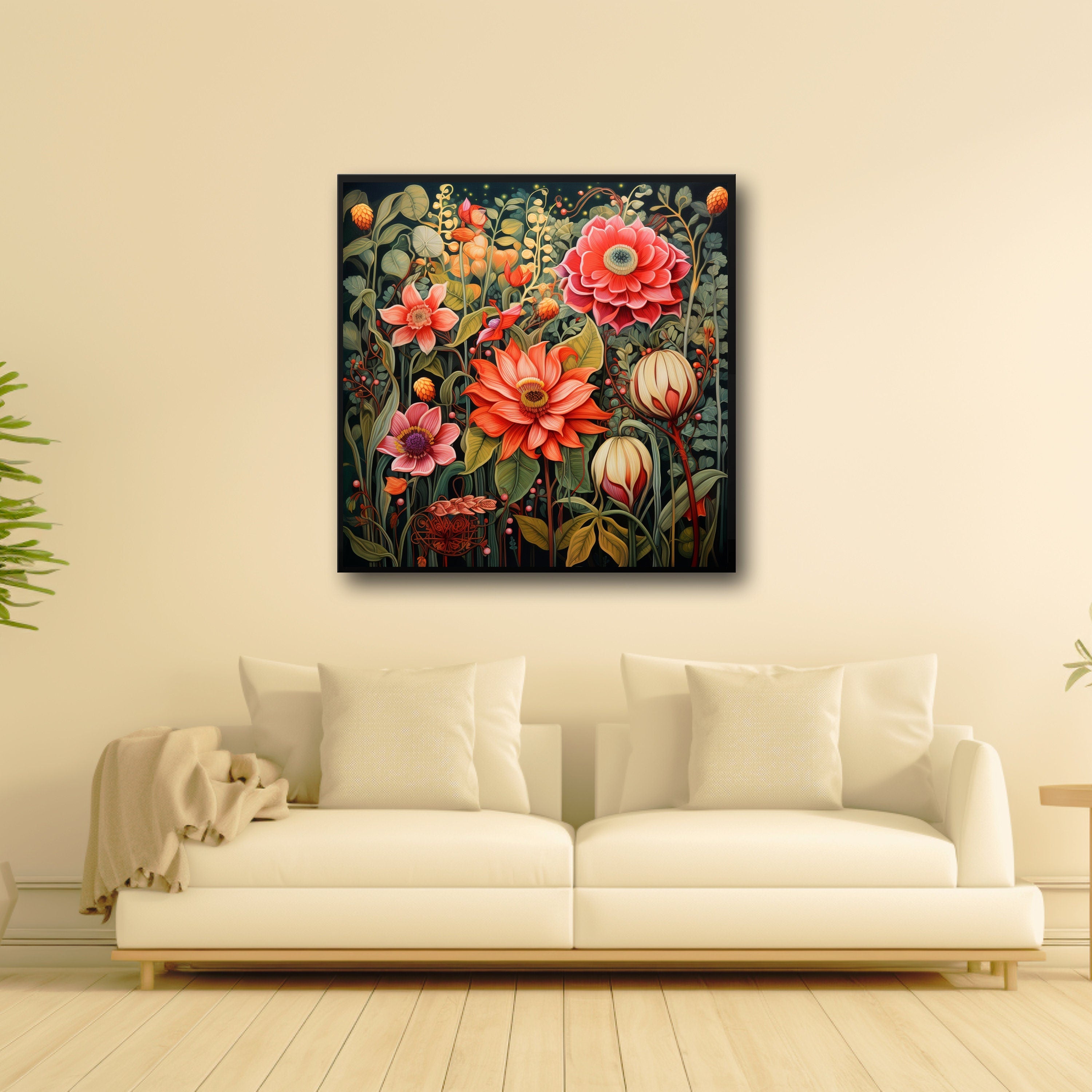 Digital Download Printable Affordable Wall Artwork Beautiful Exotic Fantasy Floral Botanical Prints Modern Art Boho Wall Decor
