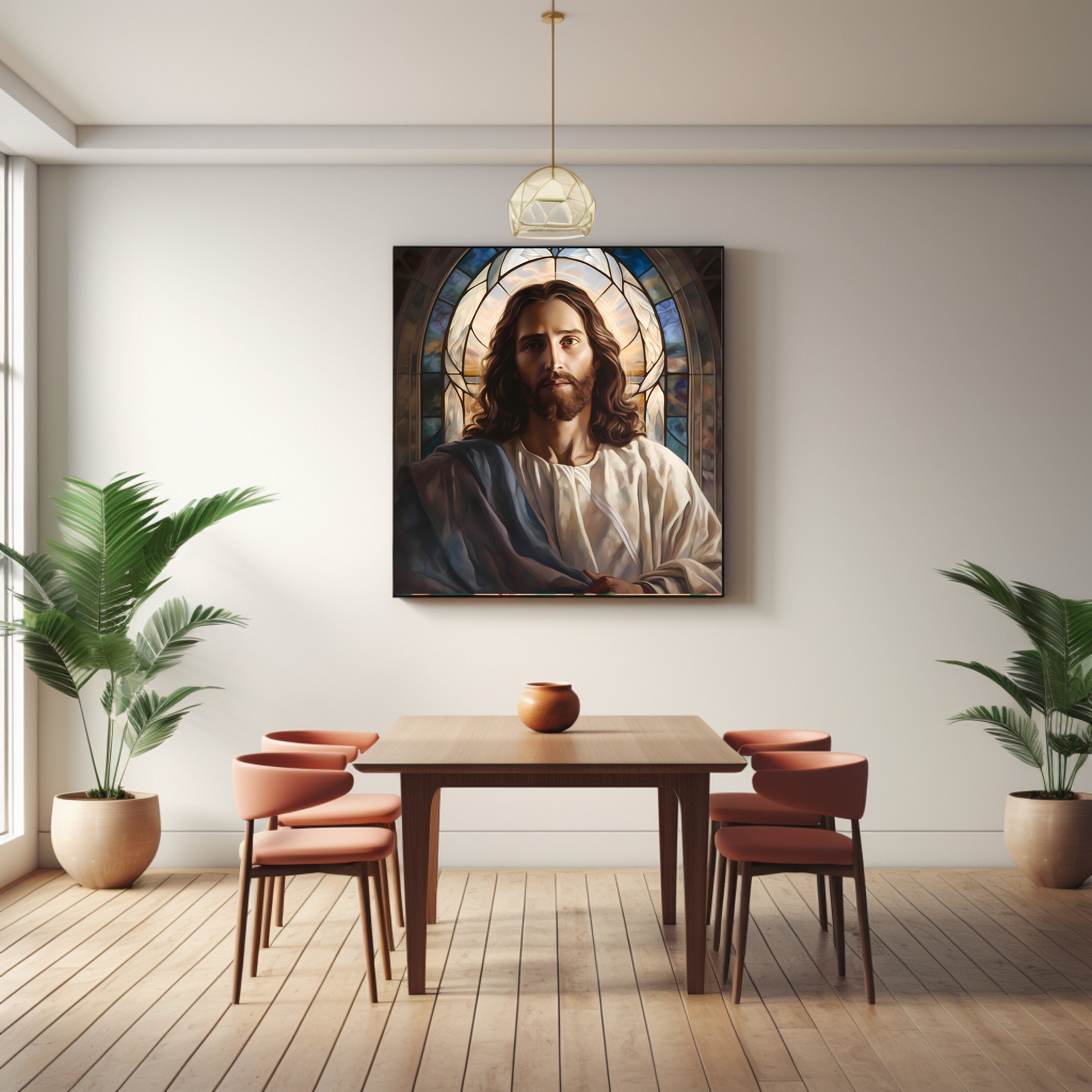 Instant Printable Digital Download Art Three Portraits Of Jesus Christ Saviour Son Of God Christian Religious Christmas Wall Decor Artwork