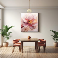 Instant Printable Download Affordable Wall Decor SIX Pink Alcohol Ink Gold Artwork Home Decor Pastel Floral Art